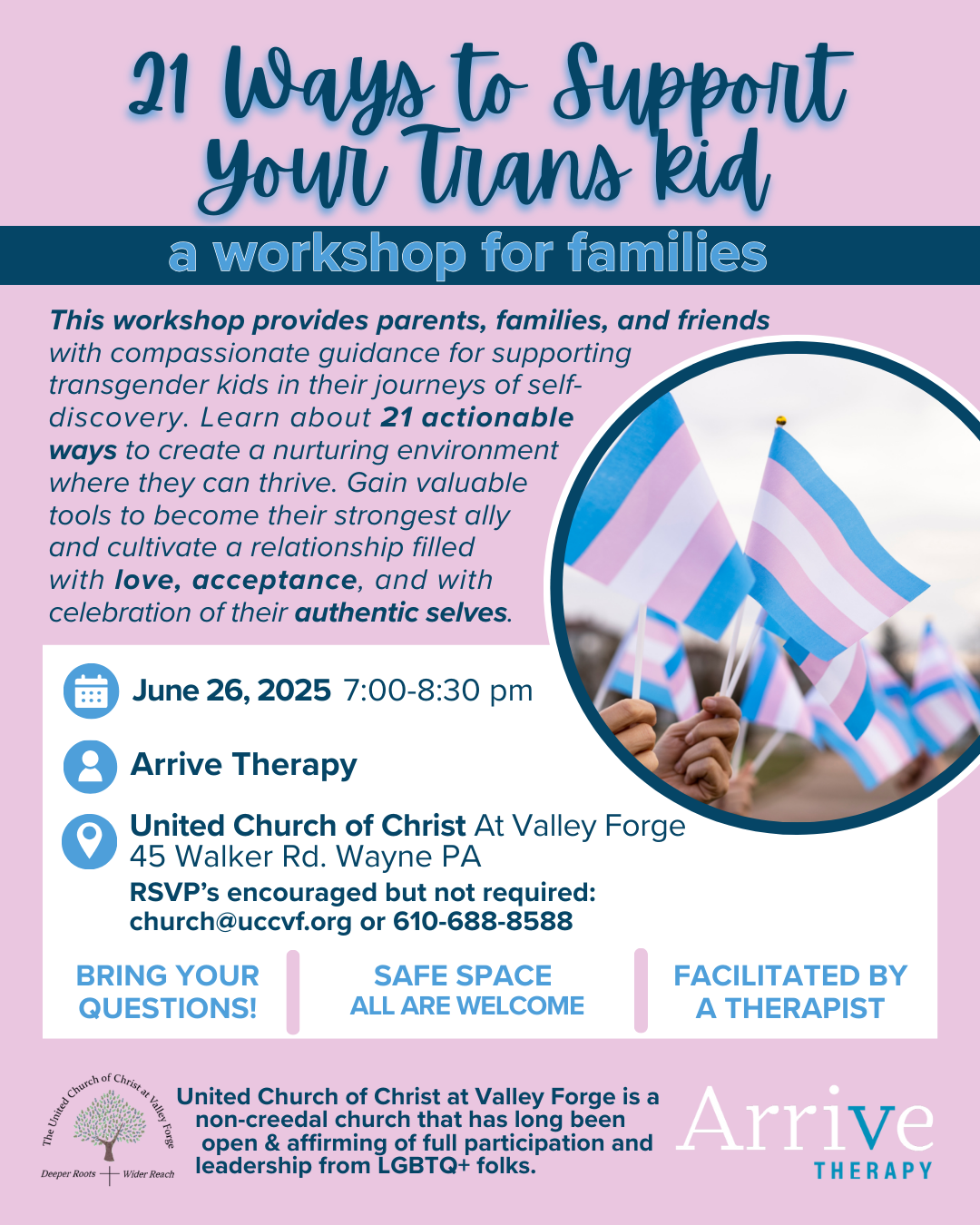 21 Ways to Support your Trans Kid Workshop